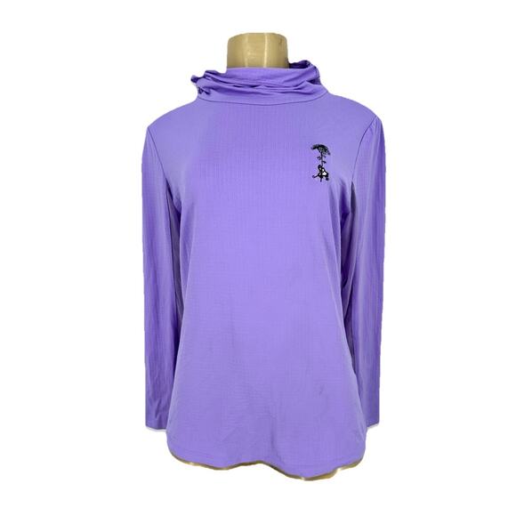 Ibkul Medium Women Mock Neck Long Sleeve UPF 50 T-shirt Vented CUSTOMIZED H82 - Picture 1 of 12